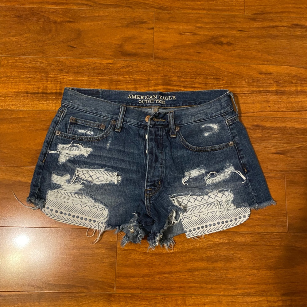 American Eagle Vintage Hi- Rise Festival Jean Shorts